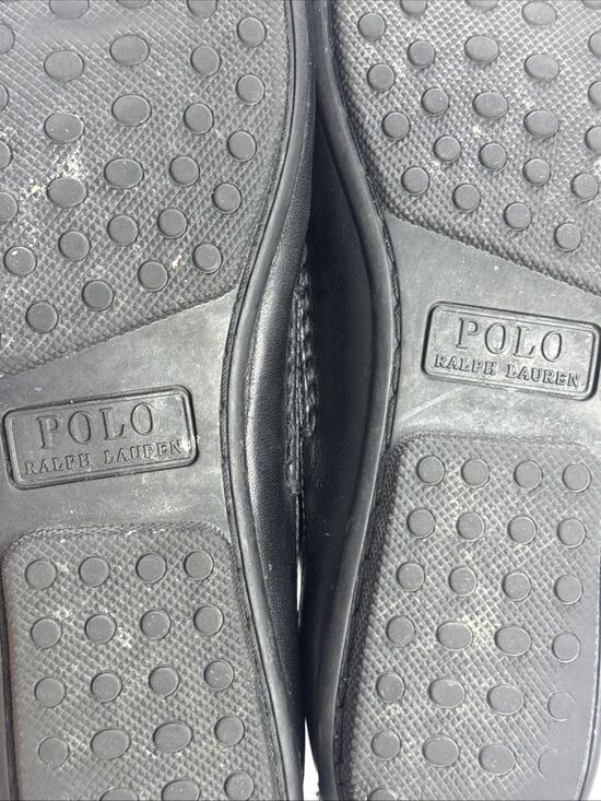 (H2) Polo Ralph Lauren Roberts Driver Loafer Mens 9.5 DBlack Leather Slip main image 9